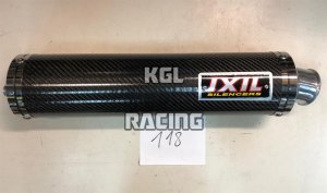 IXIL silencer Universal ROUND CARBON, left (118) - PROMO
