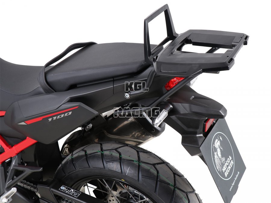 Top Carrier Hepco&Becker - HONDA CRF 1100 L AFRICA TWIN 2019-> Alurack for Topcase black - Click Image to Close