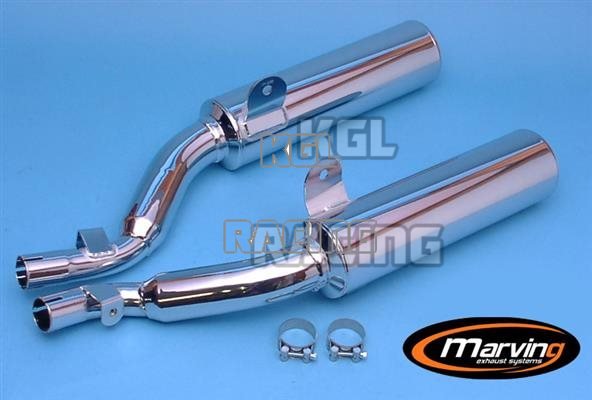 MARVING Silencers YAMAHA XJ 600 S DIVERSION - Cylindrical ? 100 Chromium - Click Image to Close