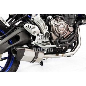 KGL Racing exhaust Yamaha MT-07 '14-> - HEXAGONAL TITANIUM