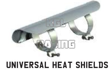 Heat shield universele CHROME 180 mm - Click Image to Close