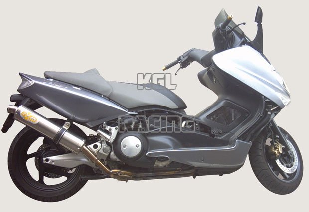 EXAN FULL SYSTEM YAMAHA T MAX 500 03>07 OVALE CLASSIC - INOX - Click Image to Close
