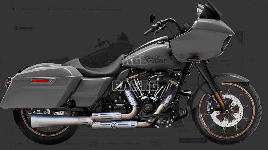 Kesstech pour Harley Davidson Road King /Electra/Street Glide 114 2021-2024 - system complet Cone X Clubstyle - Cliquez sur l'image pour la fermer