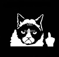 Grumpy Cat auto collant