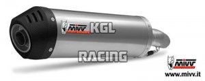 MIVV DOUBLE SORTIE KTM 990 SMT '09-> - OVAL TITANIUM / CARBON ENDCAP