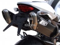 ZARD for Ducati Monster 696/ 796/ 1100 -Bj.09-> Homologated Slip-On silencer 2-2 Penta Alu Black