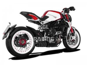 HP CORSE voor MV AGUSTA DRAGSTER 800/800 RR (not Euro 4) 2012/2015 - Uitlaat demper HYDRO-TRE black + carbon cover