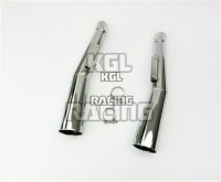 MARVING Silencers HONDA Cbx 1000 Pro Link Couple mufflers for H/5004 - Master Chromium