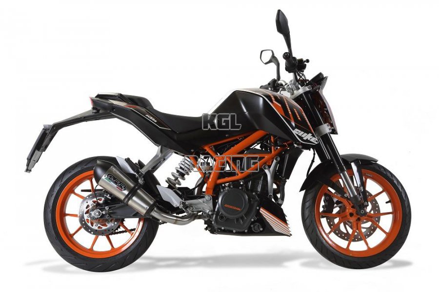 GPR for Ktm Duke 390 2013/16 Euro3 - Homologated with catalyst Slip-on - Gpe Ann. Titaium - Click Image to Close