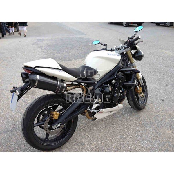 KGL Racing silencers Triumph Street Triple 675 '07->'12 - DOUBLE FIRE CARBON - Click Image to Close