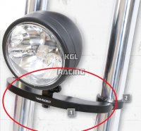 HIGHSIDER CNC Alu headlight bracket BOTTOM TYPE1, Black