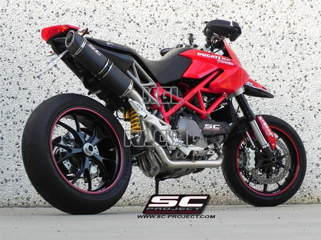SC Project exhaust DUCATI HYPERMOTARD 1100 / S - Full system Oval Inox Black - Click Image to Close
