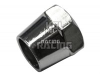 mirror nut 17 mm, chrome, M10 x 1.25 RH-thread