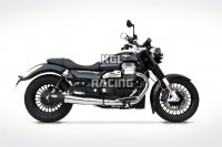 ZARD pour Moto Guzzi CALIFORNIA Bj. '14-> Homologer Slip-On silencieux 2-2 round INOX Black