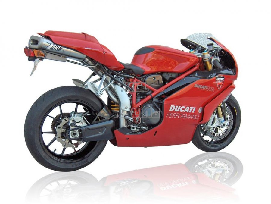 ZARD voor Ducati 749 Bj.03/05 BIPOSTO Racing Volledige uitlaat 2-1-2 Penta Titan - Klik op de afbeelding om het venster te sluiten