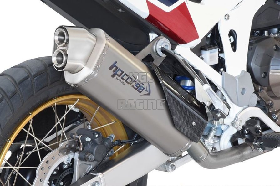 HP CORSE for Honda CRF 1100 Africa Twin '20-> - Silencer 4-TRACK R INOX SATIN - Click Image to Close