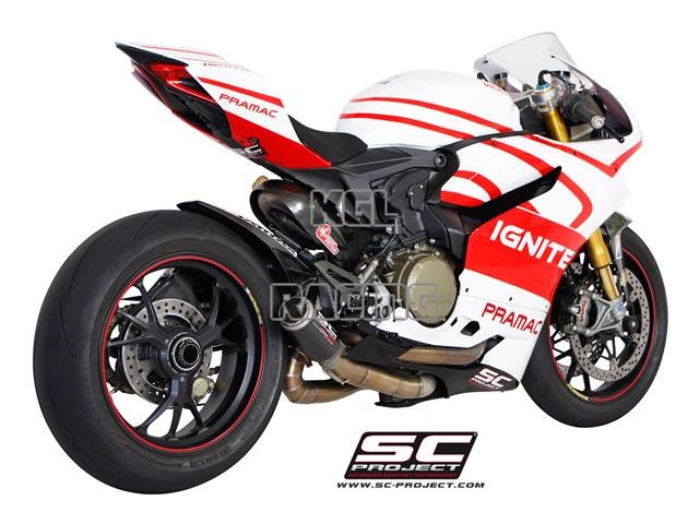 SC Project slip-on DUCATI PANIGALE 1199 / S / R - COLLECTOR PIPE WITH CR-T Silencer - Click Image to Close