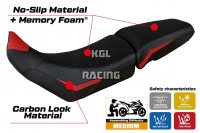 Seat cover compatible Triumph Tiger 850 Sport 2021 - 2025 - model Sintra Comfort System - NO LOGO - Red