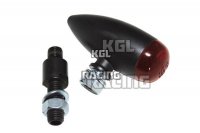 LED MICRO-BULLET taillight, black, red lens