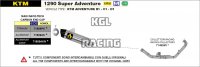 Arrow voor KTM 1290 Super Adventure 2017-2020 - Maxi Race-Tech aluminium Dark demper met carbon eindkap