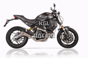 QD exhaust pour DUCATI MONSTER 797 2017-> Racing - Tri-CONE TITANIUM silencieux SET + 2 IN 1 RACING LINK PIPE