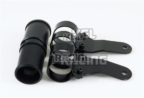 headlight bracket, uni, dull black, 43-47 mm, pair - Click Image to Close