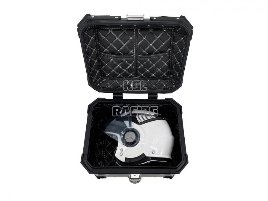 Top Case GPR TECH TOP CASE ALPI-TECH 26 LT. SILVER Top case in aluminum, silver color with universal plate included Capacity 26 LT. - Click Image to Close