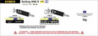 Arrow voor Kymco XCITING 400i S 2021-2022 - Katalysatorset