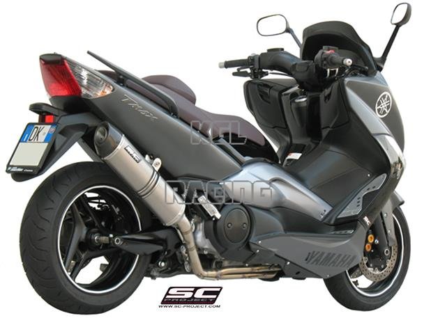 SC Project exhaust YAMAHA TMAX 500 '08-11 - Full system Oval Titanium - Click Image to Close