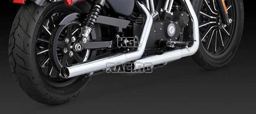 Vance & Hines Harley Davidson Sportster '14 - STRAIGHTSHOTS HS SLIP-ONS - Click Image to Close