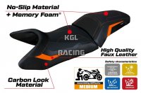 Seat cover compatible KTM 1390 Super Adventure S 2025 - model Enns Comfort System - NO LOGO - Orange