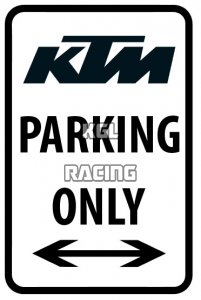 Aluminium parking sign 22 cm x 30 cm - KTM Parking Only