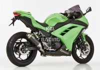 HURRIC for KAWASAKI Ninja 300 (EX300A) 2013-2016 - HURRIC Supersport slip on exhaust (2-1) super short - carbon