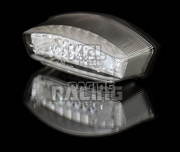 LED-taillight MONSTER, clear lens, E-mark - Click Image to Close