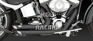 Vance & Hines Harley Davidson Softail '86-'11 - FULL SYSTEM SHORTSHOTS STAGGERED BLACK