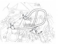 Crash protection Suzuki DL650 '04-'11 - black