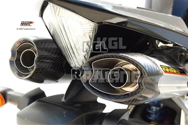 MIVV 2 SLIP-ON YAMAHA YZF 1000 R1 07->08 - SUONO STAINLESS STEEL carbon cap - Click Image to Close