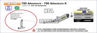 Arrow pour KTM 790 Adventure / R '19->'20 - Decat pipe Arrow pour KTM 790 Adventure / R '19->'20 - Decat pipe