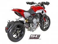 SC Project slip-on MV AGUSTA RIVALE - Decat pipe + CR-T Carbon