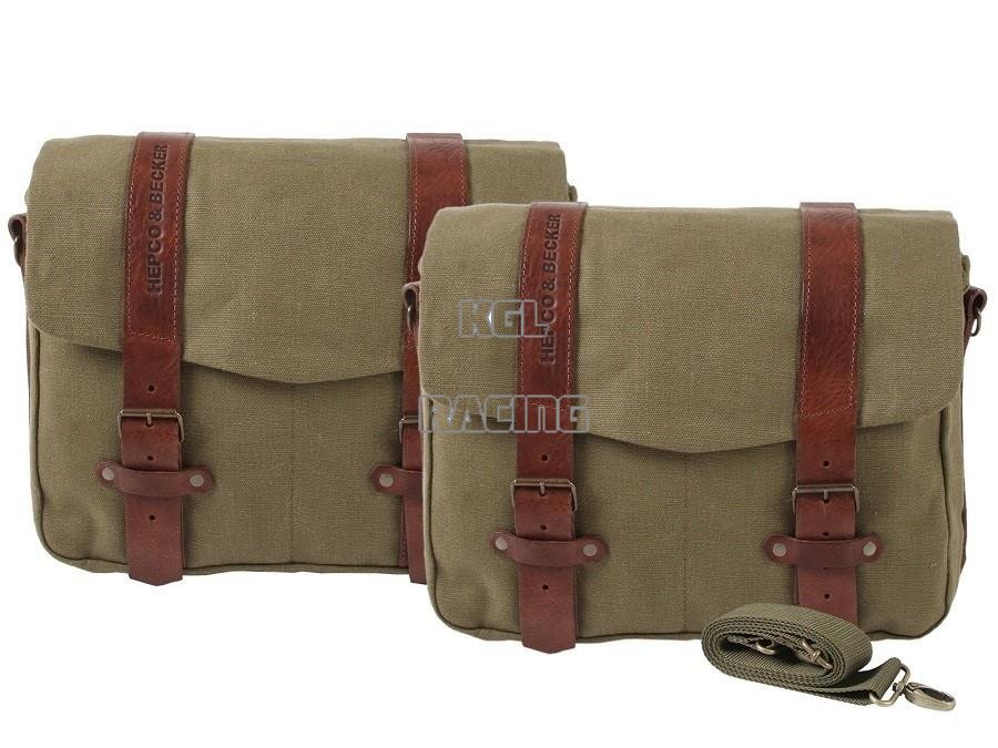 SideCase Hepco&Becker - Legacy courier LARGE C-Bow carrier (pair) - brown - Click Image to Close
