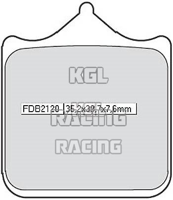 FERODO Remblokken Aprilia RSV Mille R (RR000) 2004-2005 - Vooraan - FDB 2120 RACE SinterGrip Vooraan XRAC - Klik op de afbeelding om het venster te sluiten