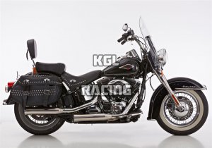 FALCON for HARLEY DAVIDSON SOFTAIL Heritage Classic 103 (FLSTC) 2012-2016 - FALCON Double Groove slip on exhaust (2-2)