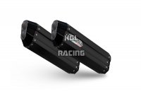 GPR voor BMW K 1600 Gt 2017/2021 e4 Dubbele Slip-on dempers - Hyper Sonic Black Titanium