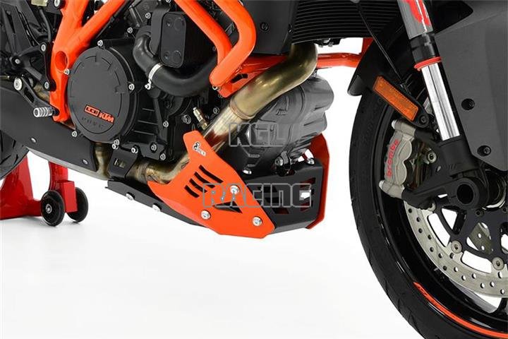 IBEX motor beschermings plaat KTM 1290 Superduke R 14-19 / GT 16-19, zwart/oranje - Klik op de afbeelding om het venster te sluiten