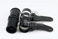 headlight bracket, uni, dull black, 43-47 mm, pair