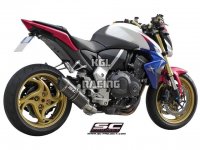 SC Project slip-on HONDA CB1000R '08->> - Decat pipe + Oval Carbon