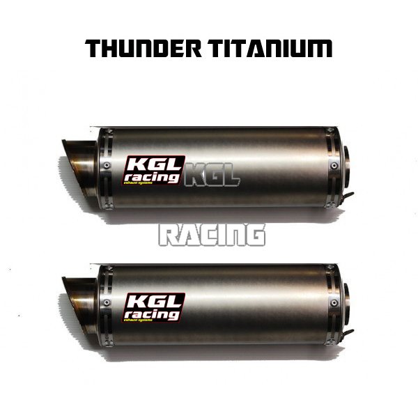 KGL Racing silencieux DUCATI MONSTER 821 /1200 /S '17-'18 (euro4) - OVAL POWER TITANIUM - Cliquez sur l'image pour la fermer