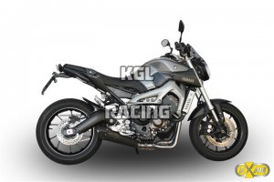 EXAN FULL SYSTEM YAMAHA MT-09 '14- X-BLACK CONICO - STAINLESS STEEL BLACK