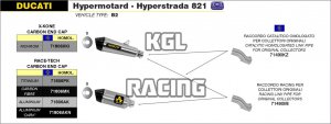 Arrow for Ducati Hypermotard / Hyperstrada 2013-2015 - Racing link pipe for original collectors