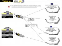 Arrow pour Yamaha MT-09 2021-2022 - Collecteurs racings version basse